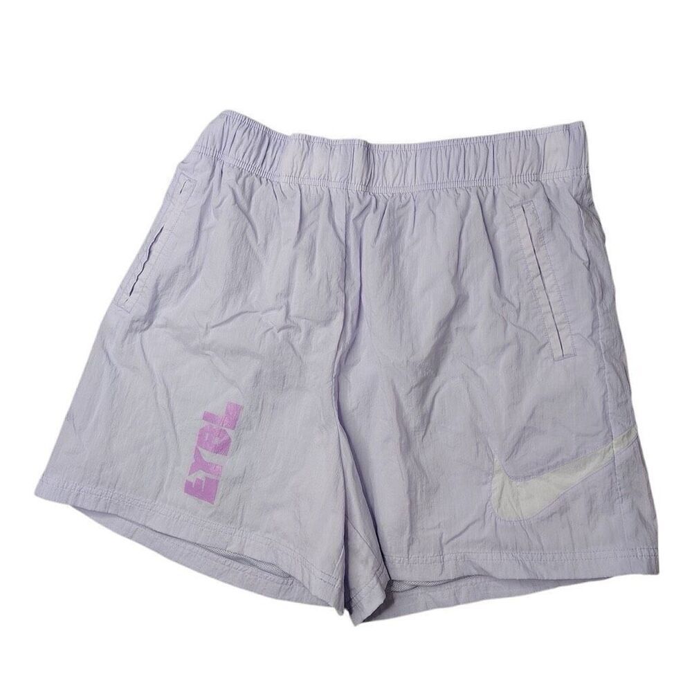 Nike EYBL Player Exclusive Women’s Lilac Nylon Windbreaker Training Shorts Size